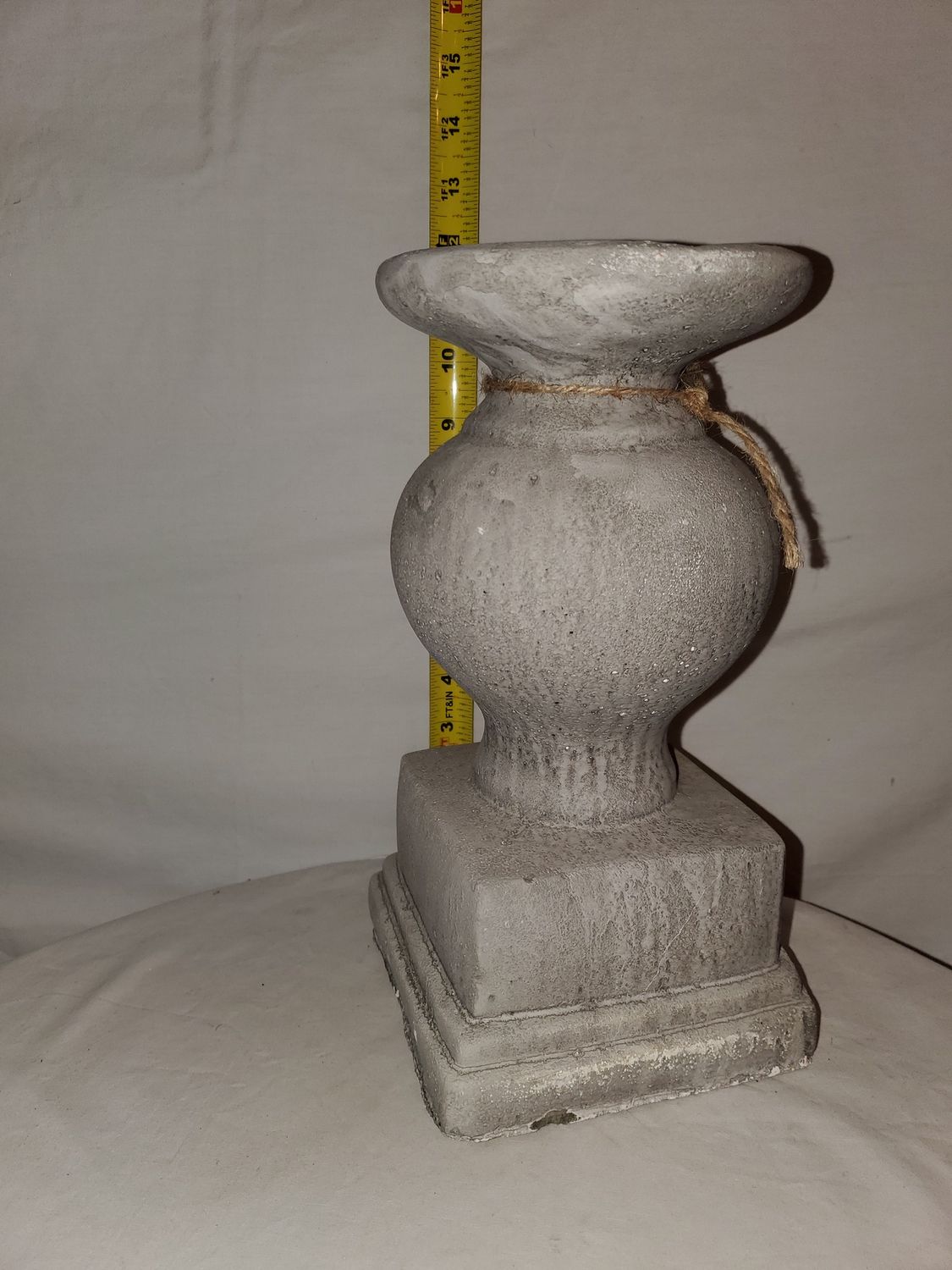 Candle Holder, Concrete 12" concr