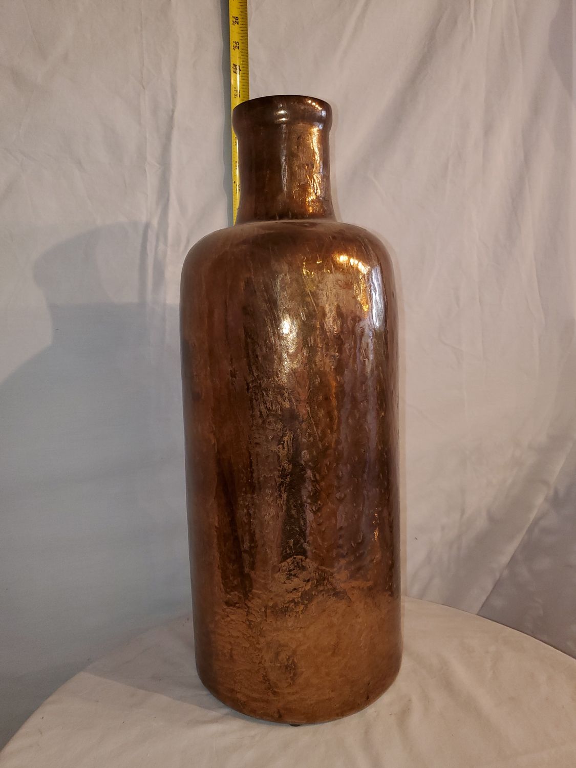 Vase, Copper Glass 21"H