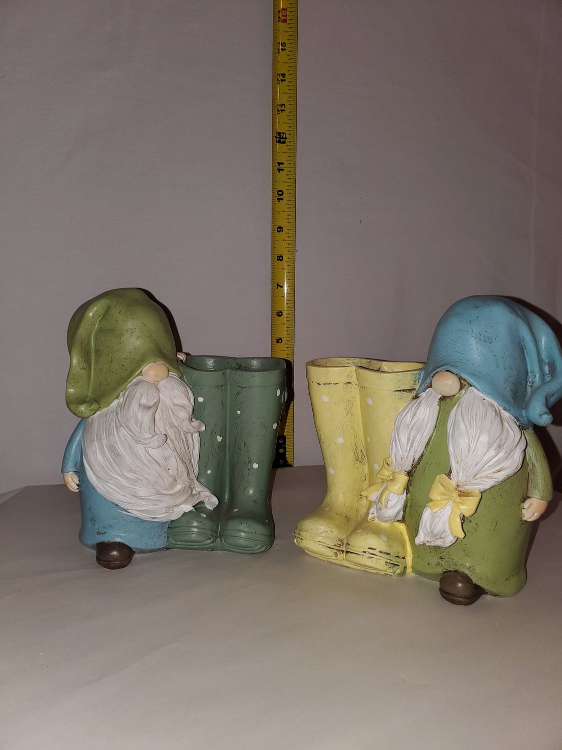 Planter, Gnome/Boots resin