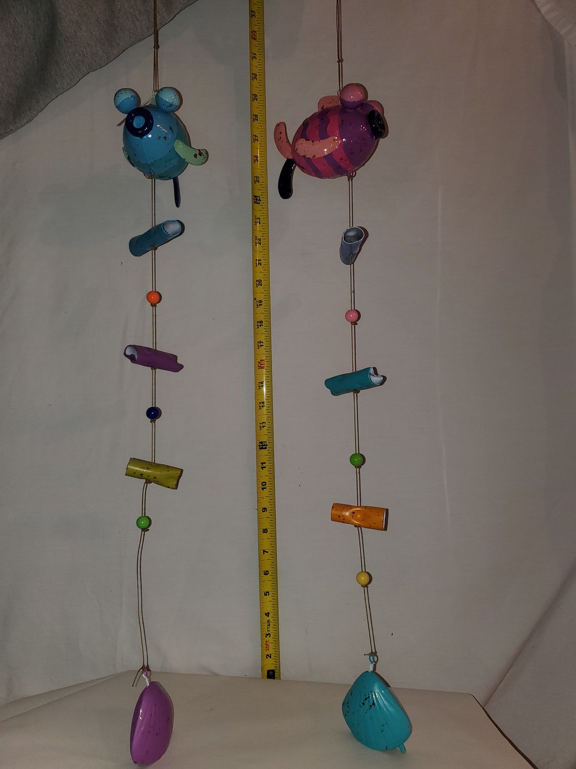 Windchime, Metal Fish 32"