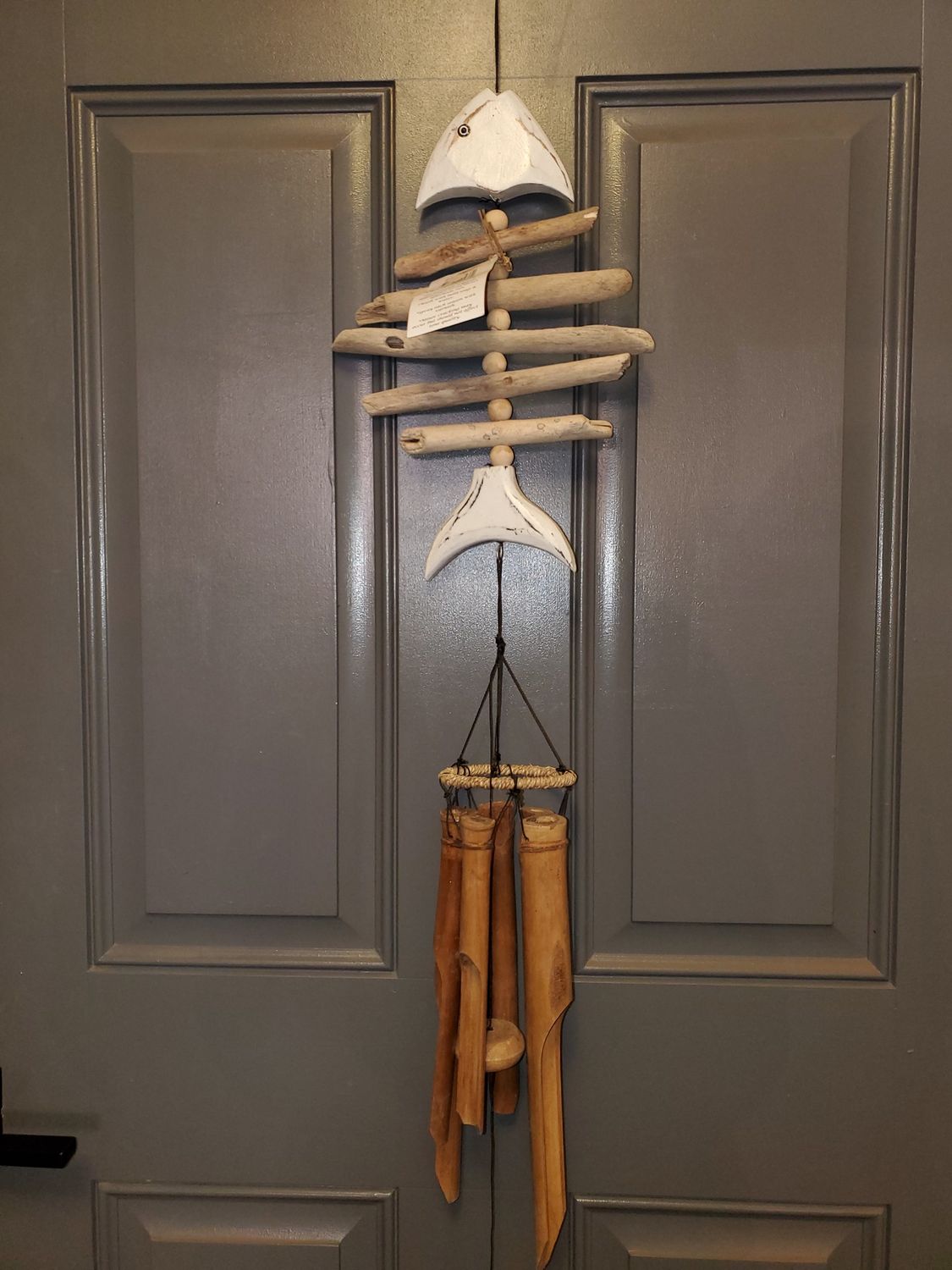 Wind Chime, Whitetail Bone Fish bamboo