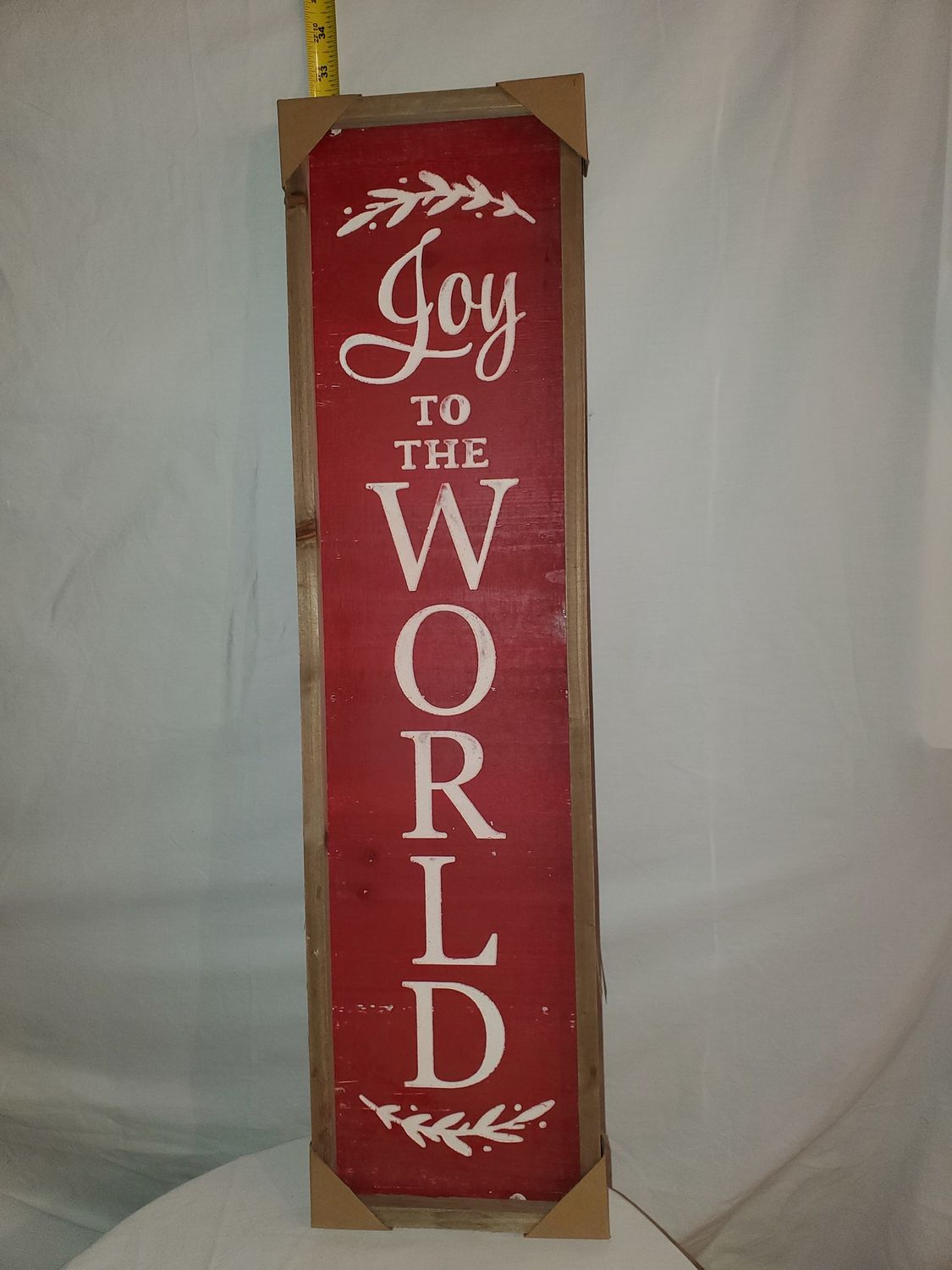 Porch Sign, Red Engraved 31" easel