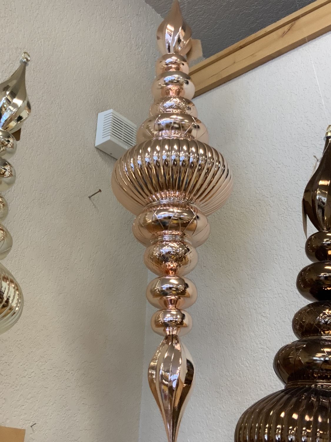 Finial Ornament, Shiny 41" Rose Gld