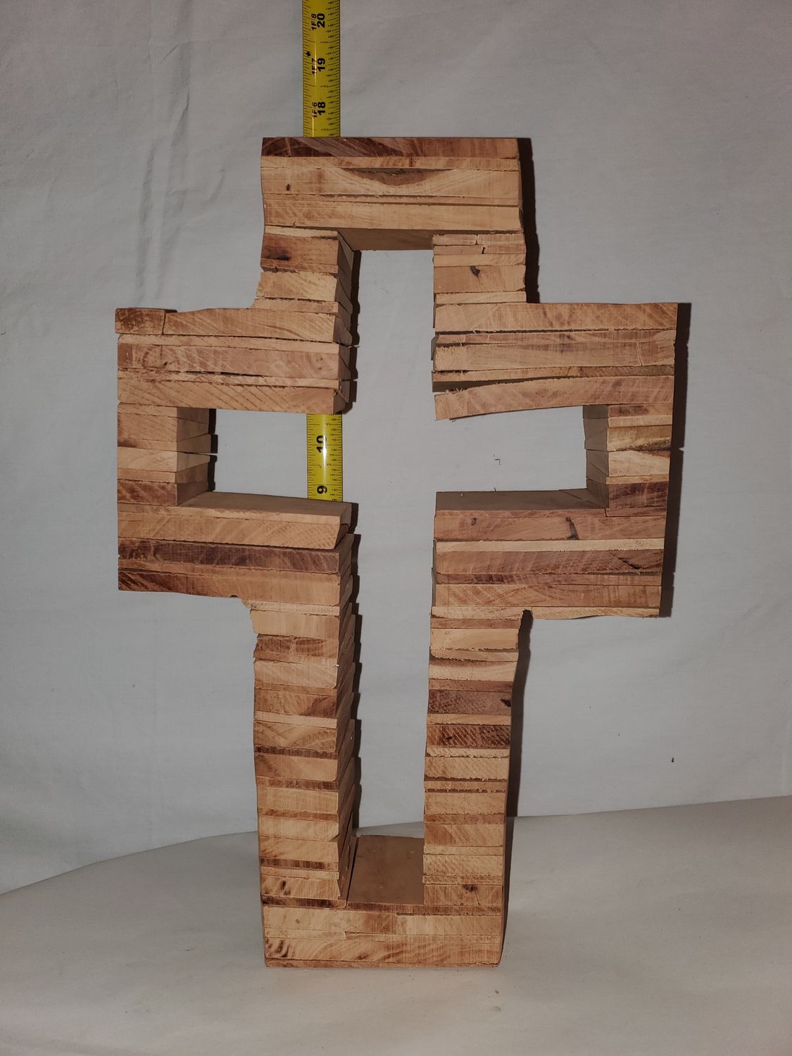 Cross, Rustic Wood tabletop