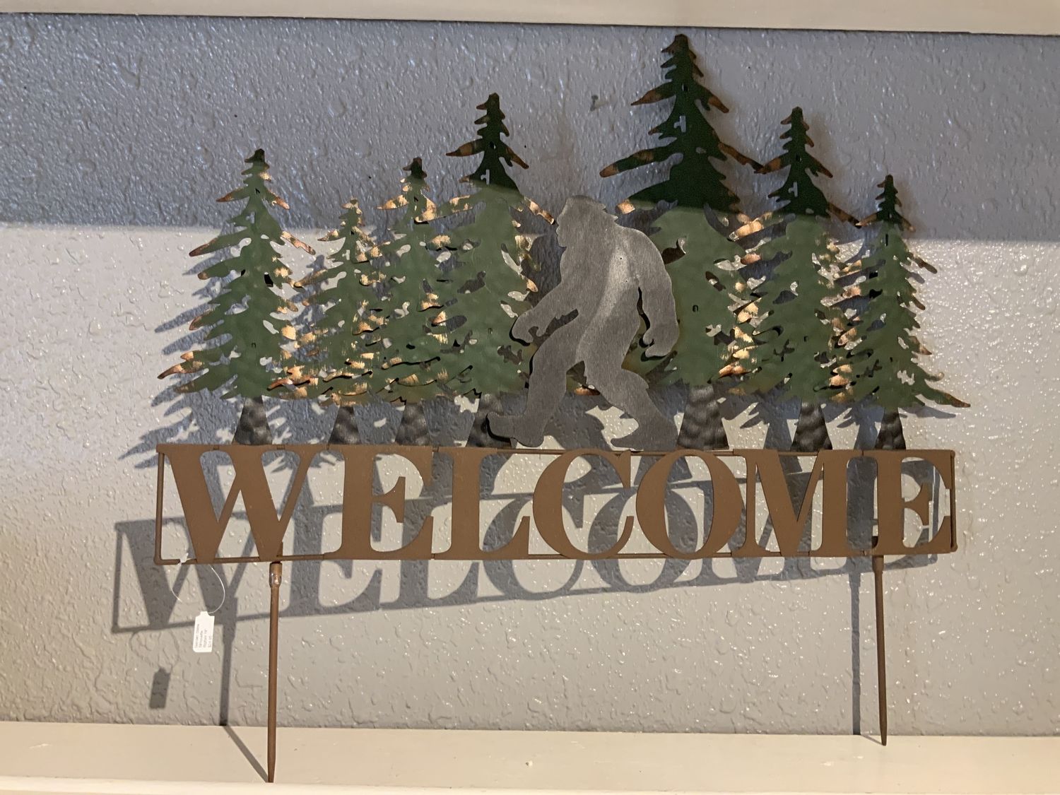 Garden Stake, Bigfoot Welcome 19"