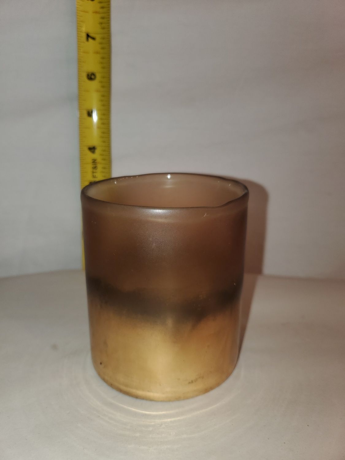 Votive Cup, Frosted Bronze 4" Cara