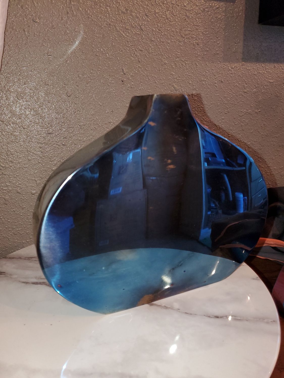 Vase, Blue Oval small