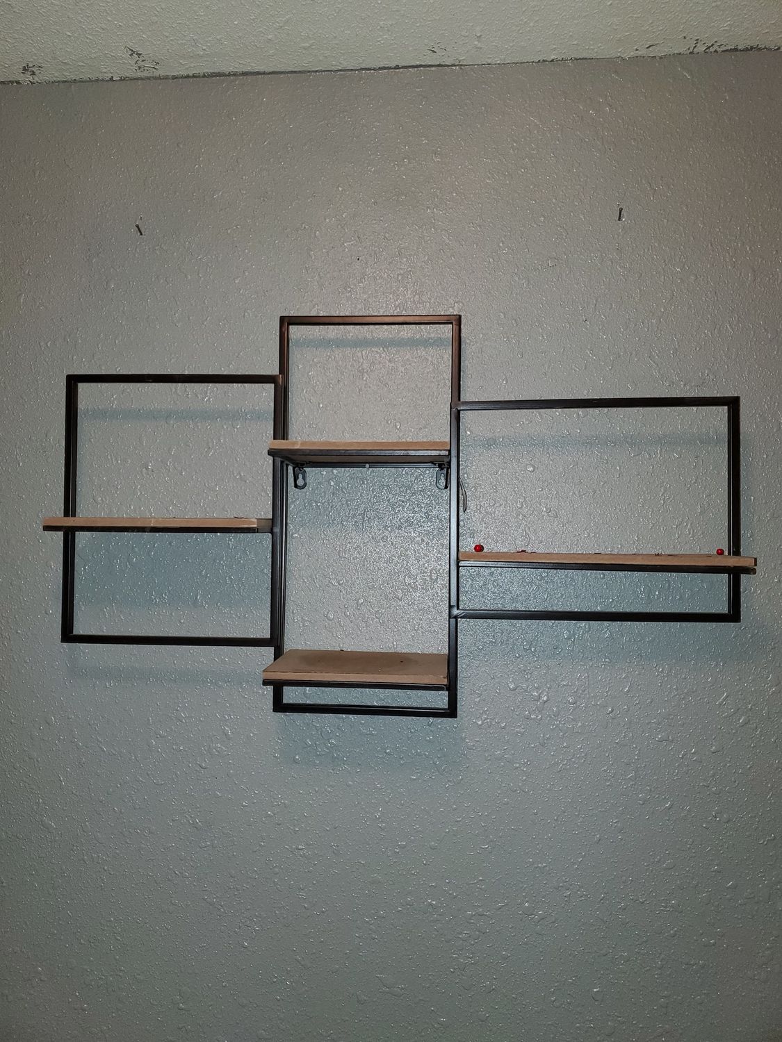 Wall Shelf, Black/Natural 31x6x20