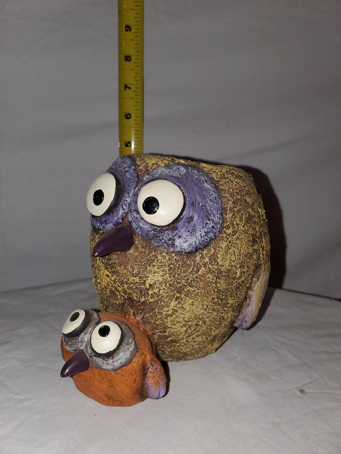 Planter, Sissy &amp; Bob Owl