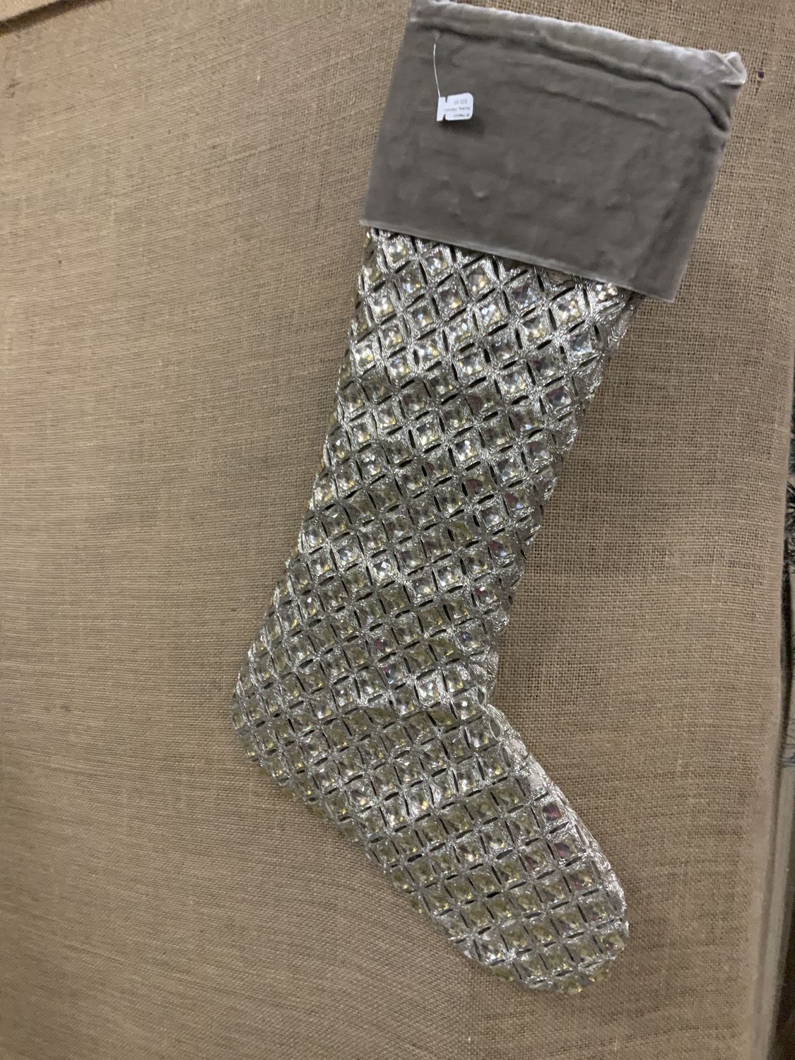 Stocking, Diamond Lace 26" Platinum