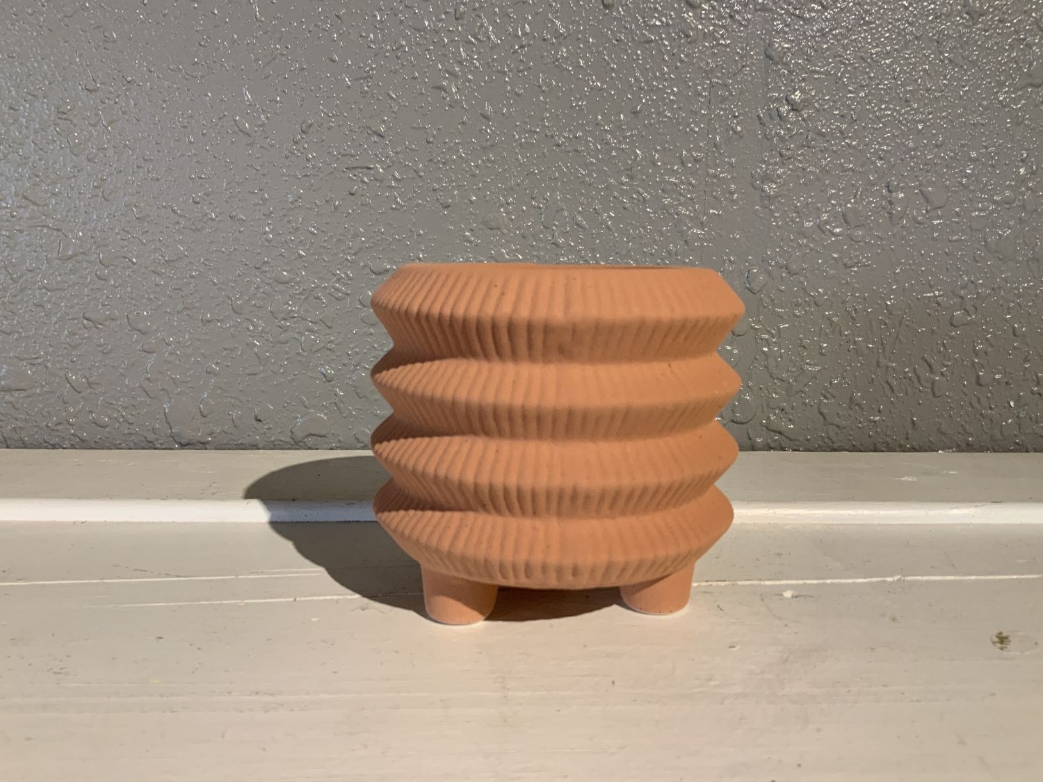 Planter, Accordian Terra Cotta