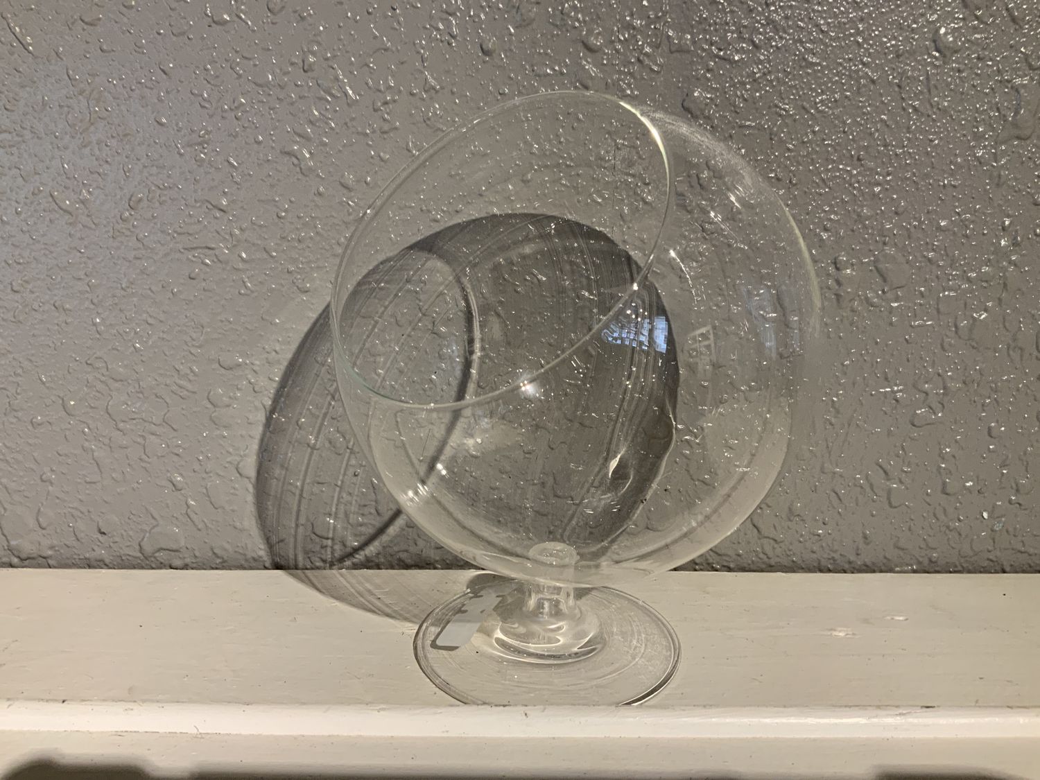 Vase, Slant Bowl 6"D 7.5"H