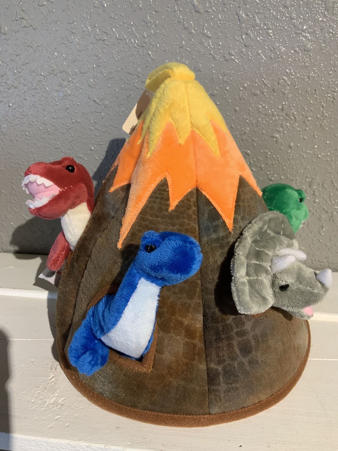 Volcano, Stuffed Dinos