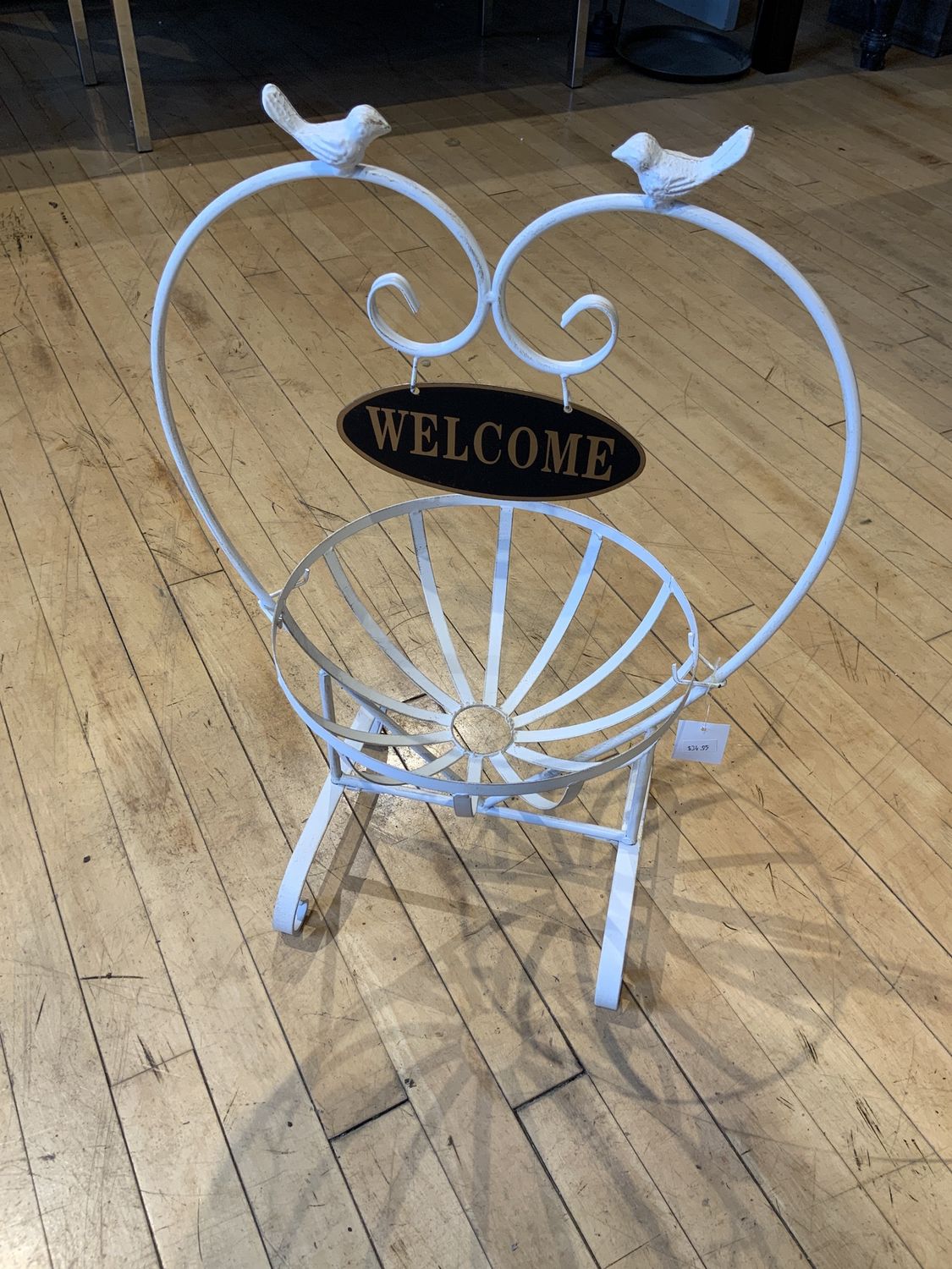 Plant Stand, Welcome Sign