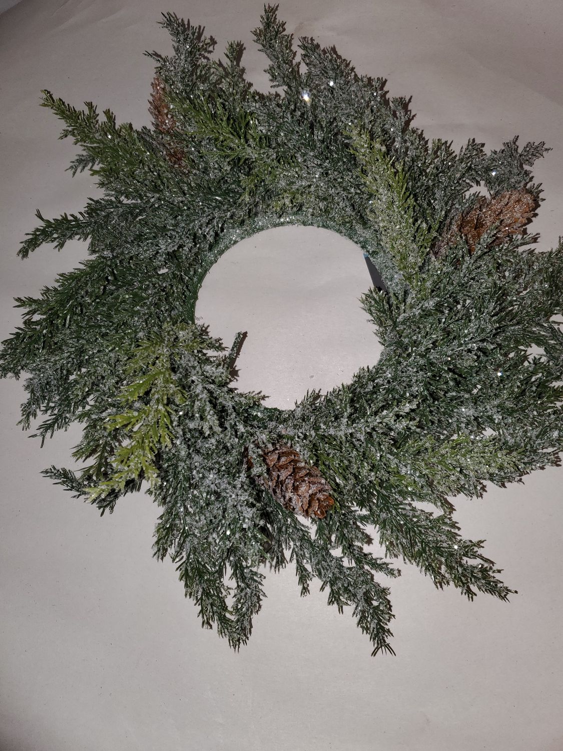 Candle Ring, Frosted Arborvitae 4.5"