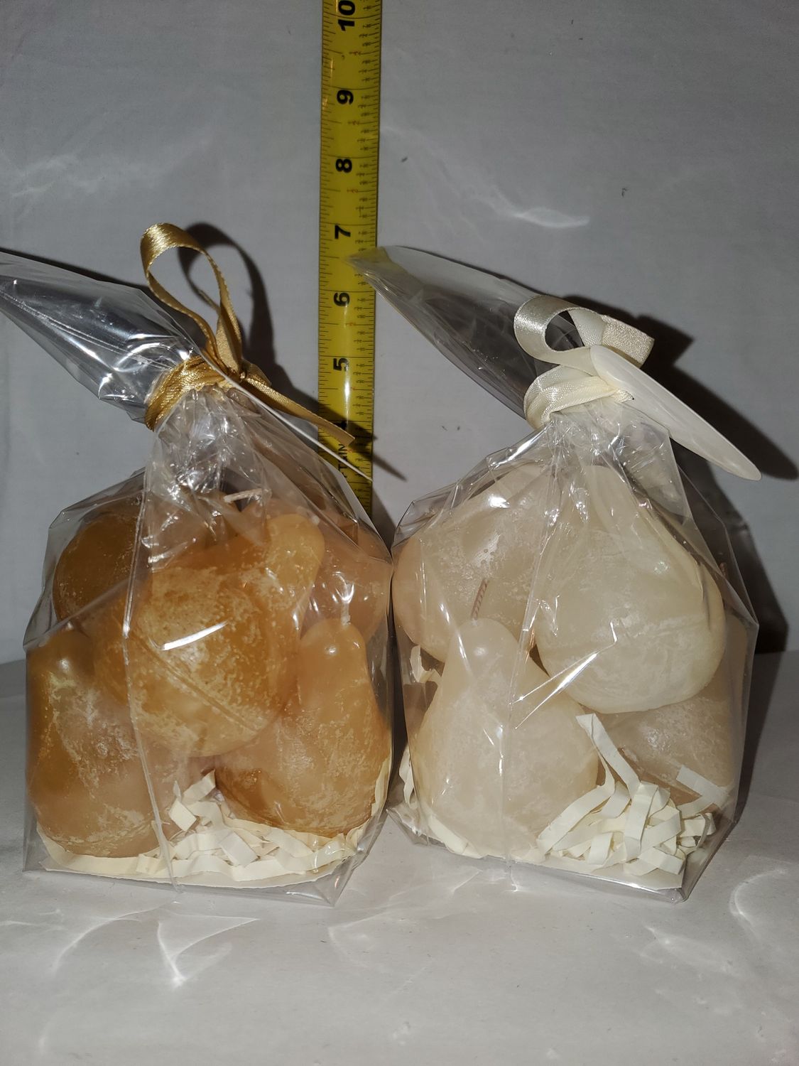 Candle, Mini Pear Unscented set/6