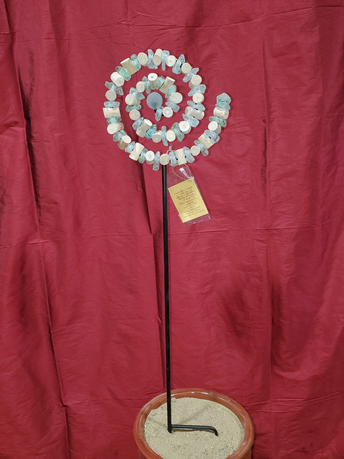 Garden Stake, Spiral 4' gls/wood
