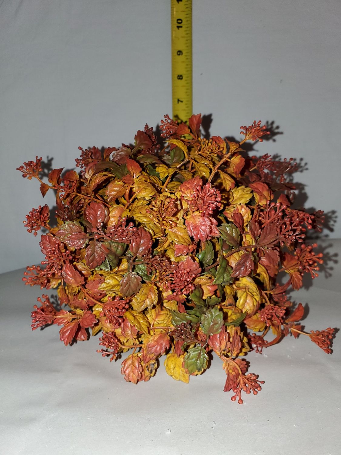 Half Orb, Mini Leaf/Berry 4.5" Fall colors