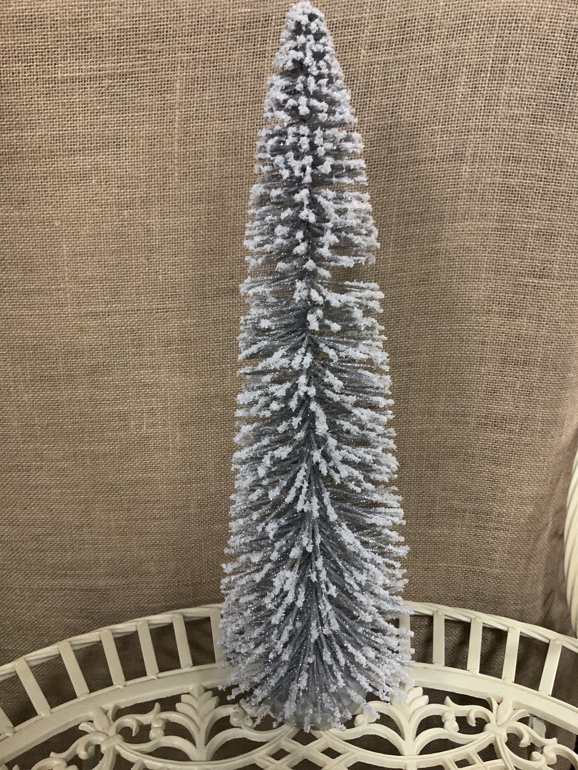 Tree, Bottle Brush Silver 3asst