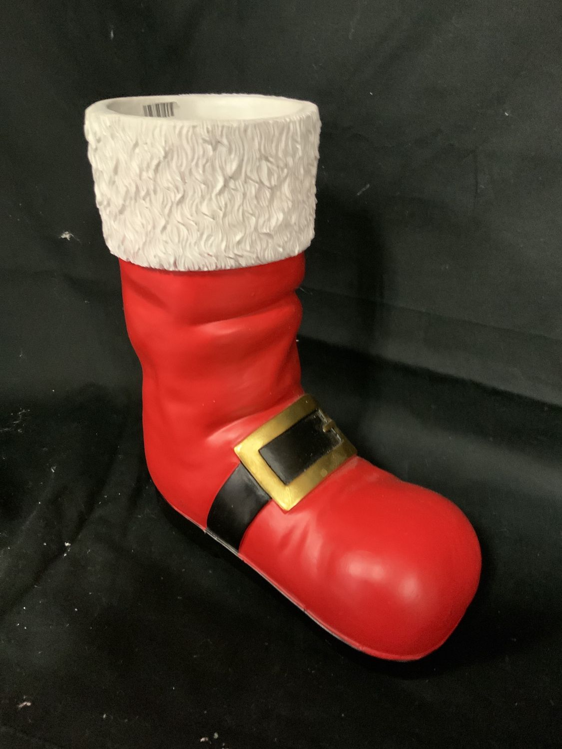 Vase, Santa Boots black/ red