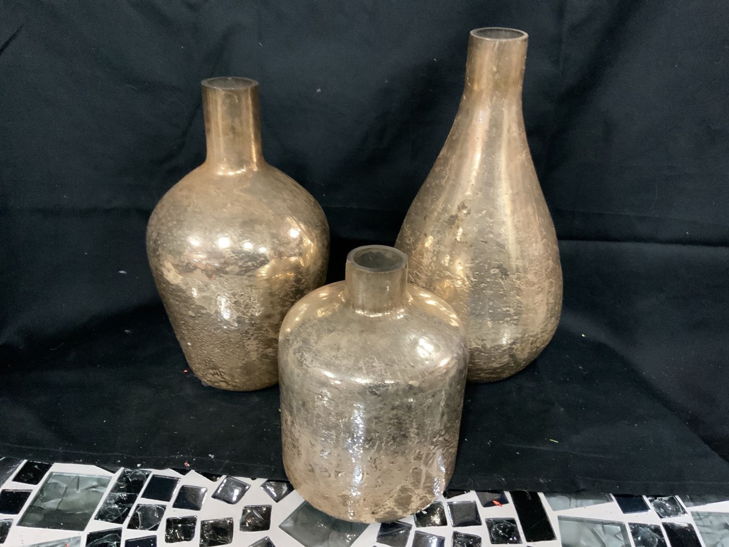 Vase, Copper Matte 3 sz antique