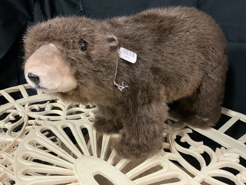 Bear, Stuffed Faux Fur 12&quot; brown