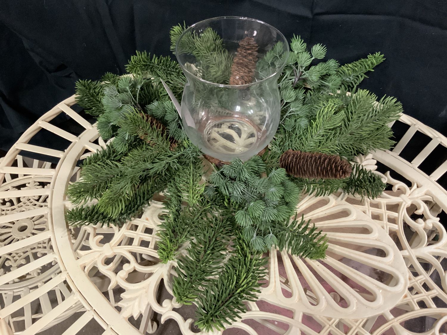 Candle Holder, Mountain Pine 14" Hurrican