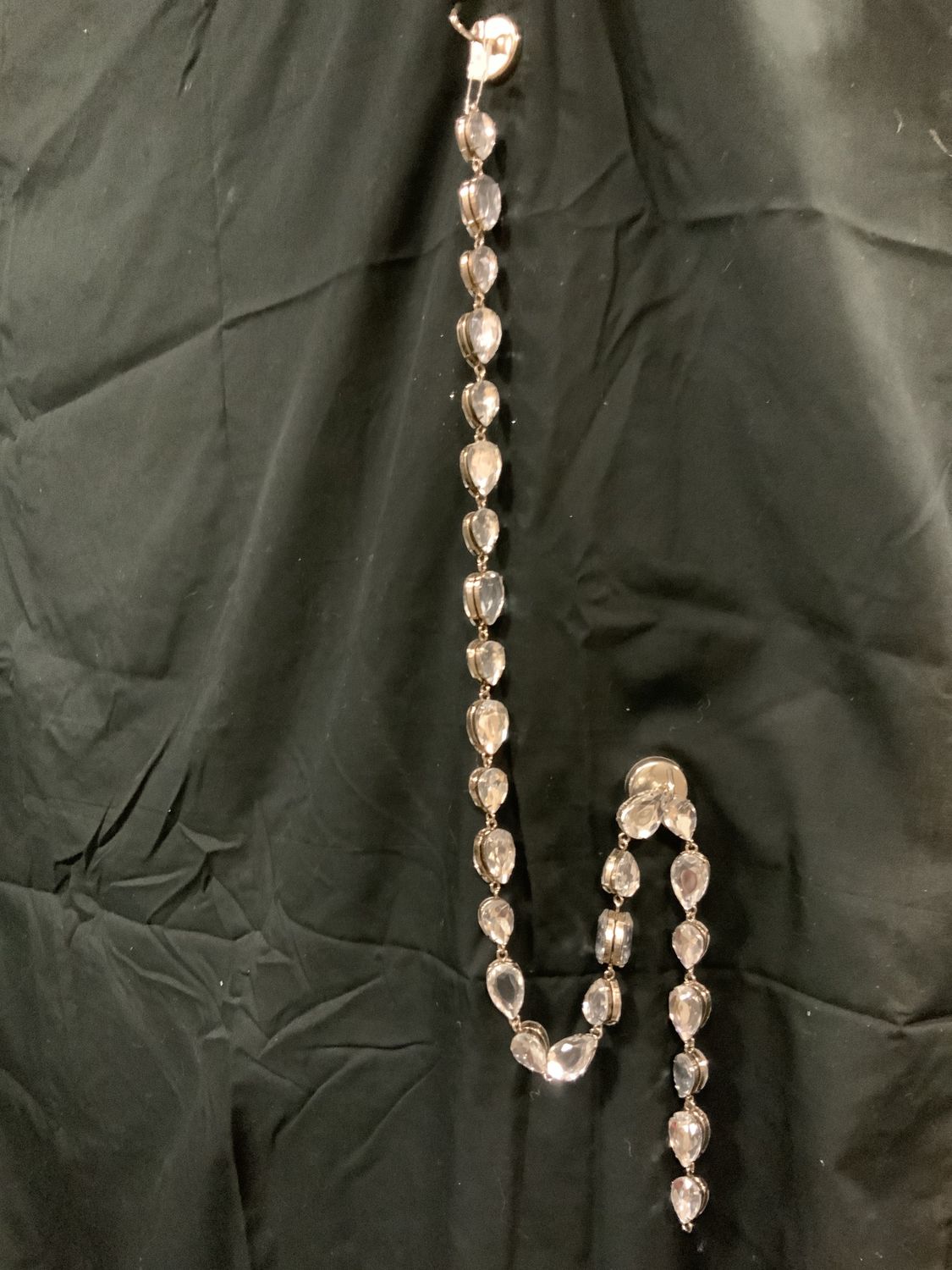 Garland, Jeweled pear/shape clear