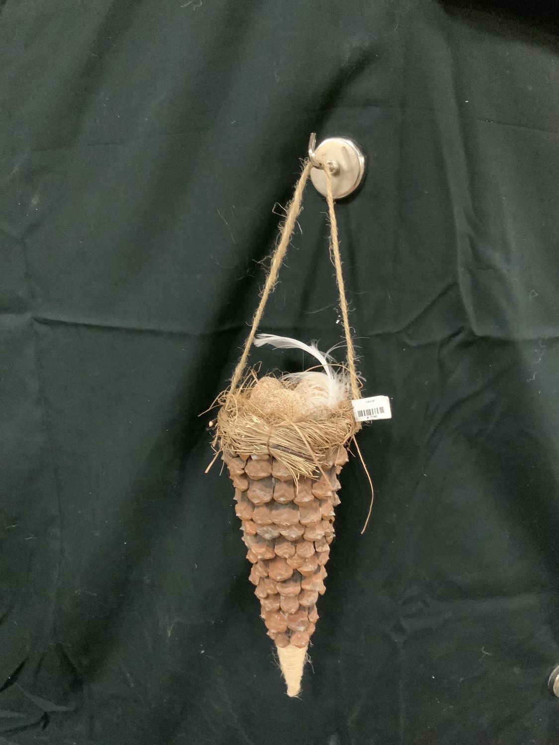 Ornament, Cone with Eggs natural
