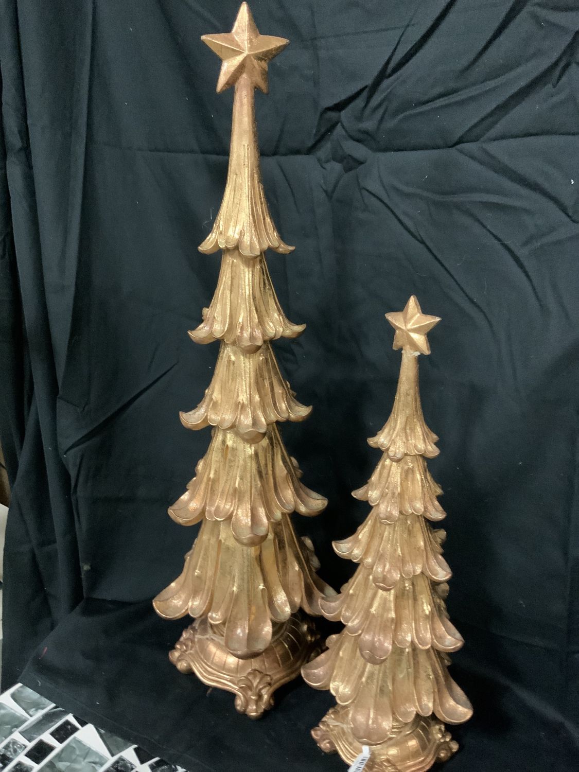 Figurine, Ornate Gold Tree 24.5",16.5"