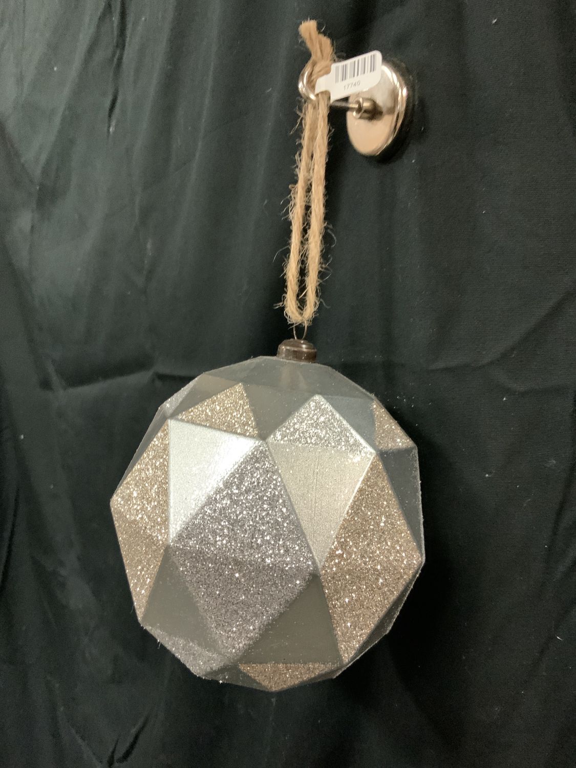 Ornament, Geometrical Diamond 5" pewter