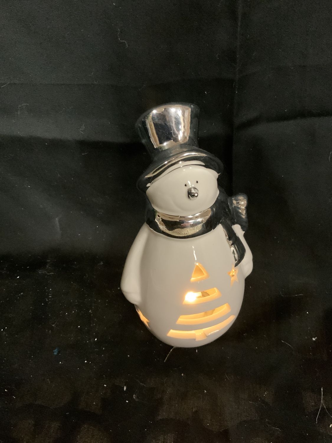 LED Snowman, Tree Cutout small white
