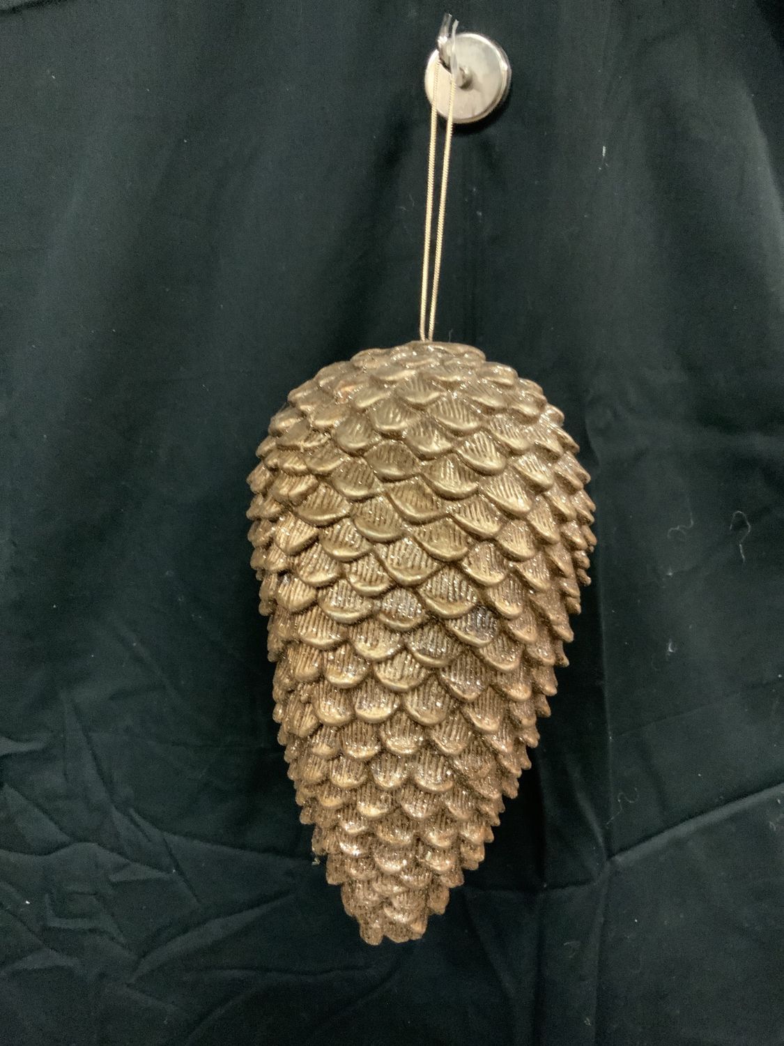 Ornament, Glitter Pinecone 9"Large