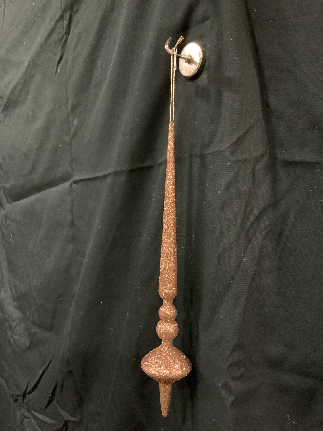 Finial, Glitter Cupola 12" Mocha
