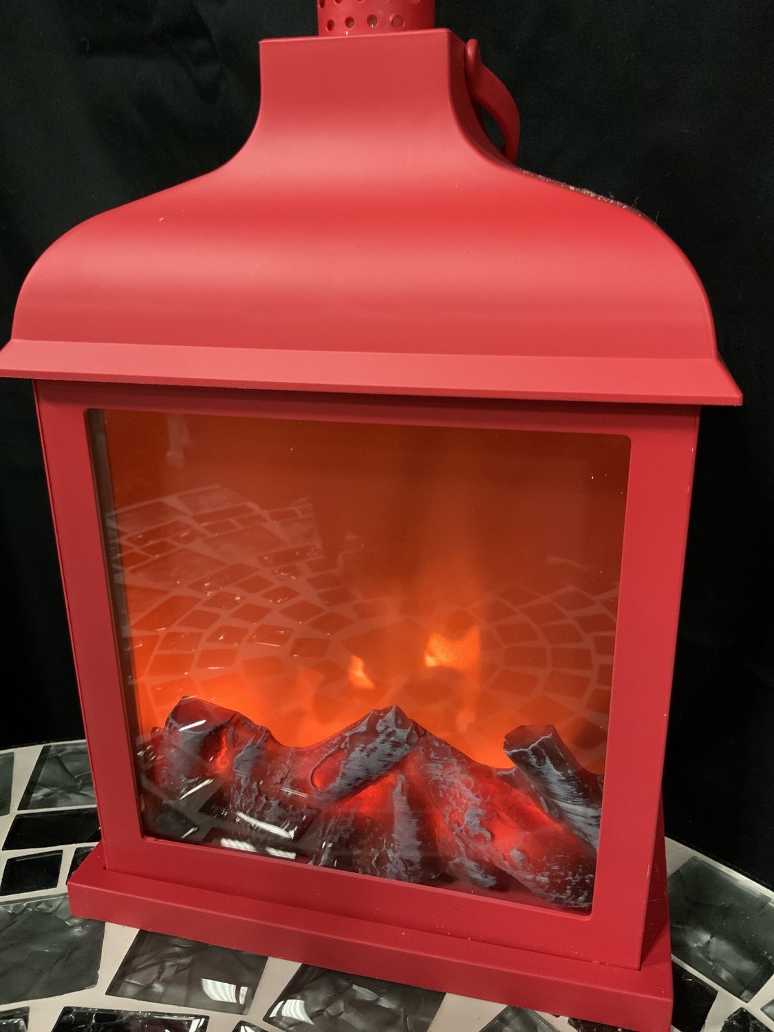 Lantern, Sm Fireplace B/O