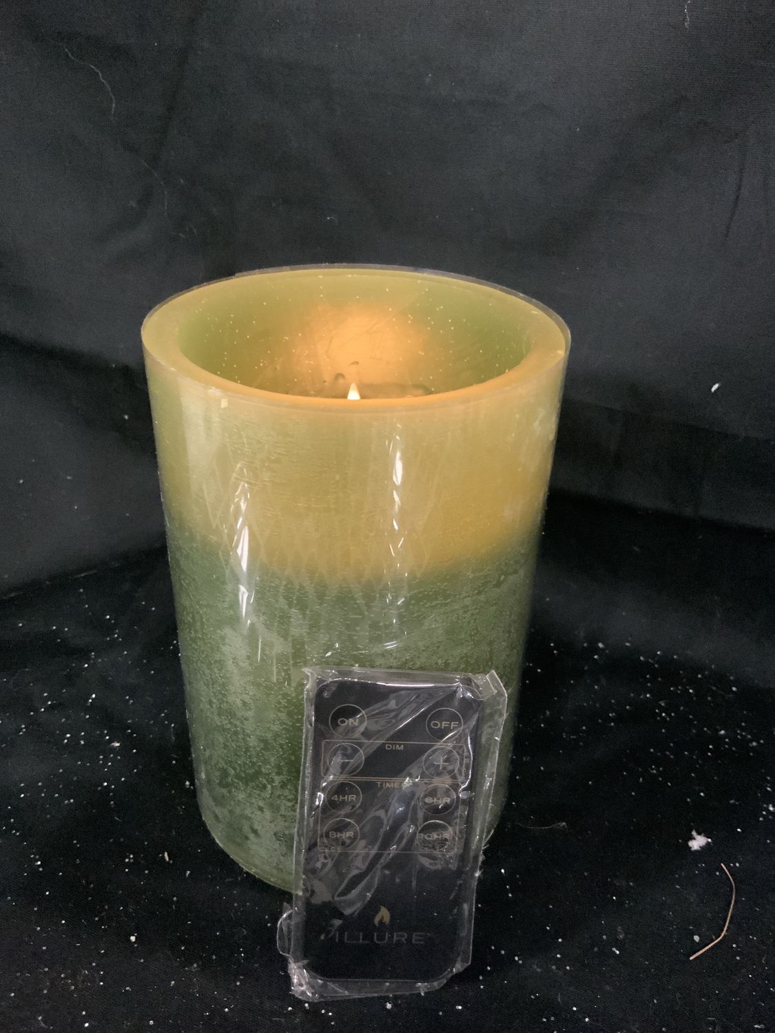 Candle, Illure 4x6 green
