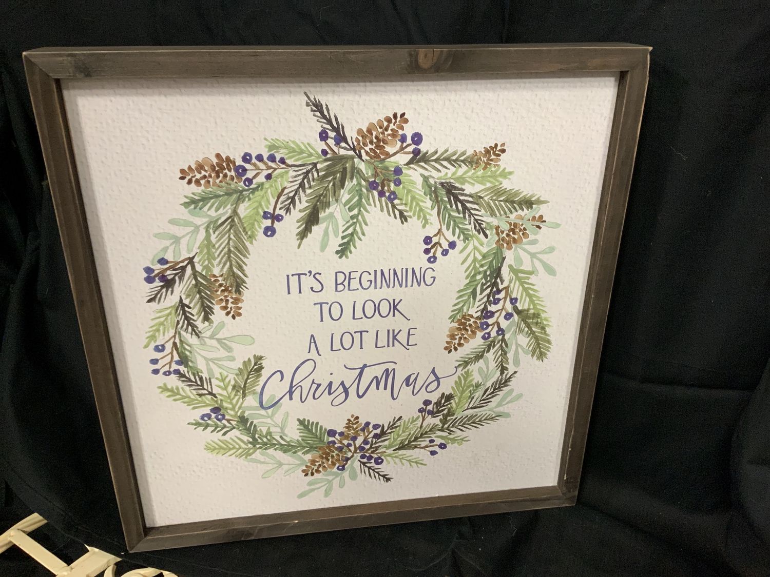 Box Sign, Beginning To Look blue