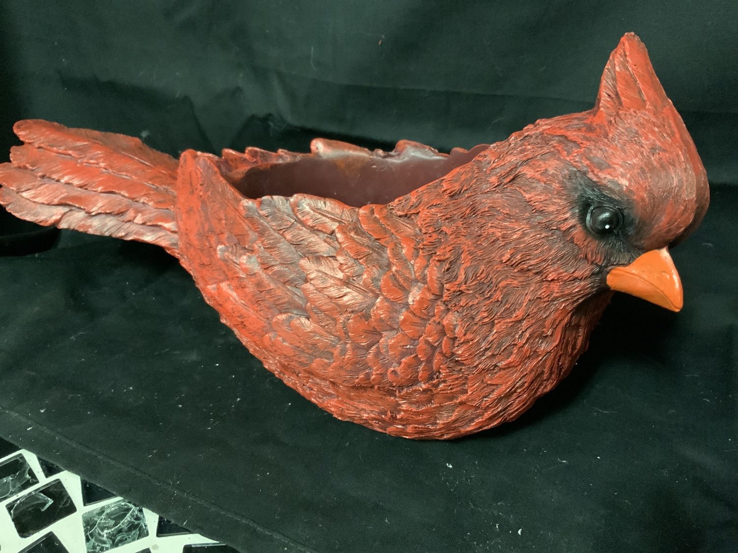 Planter, Cardinal deep red