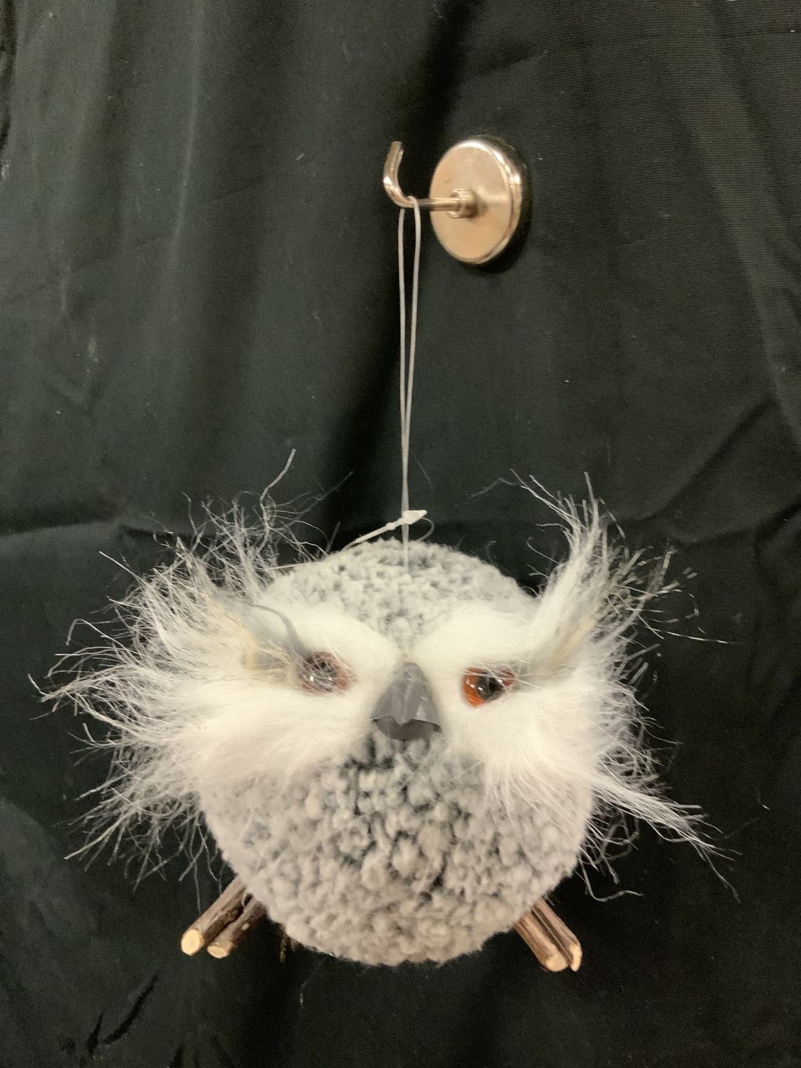 Owl, Feather Eyes 4.5" Gr Ball