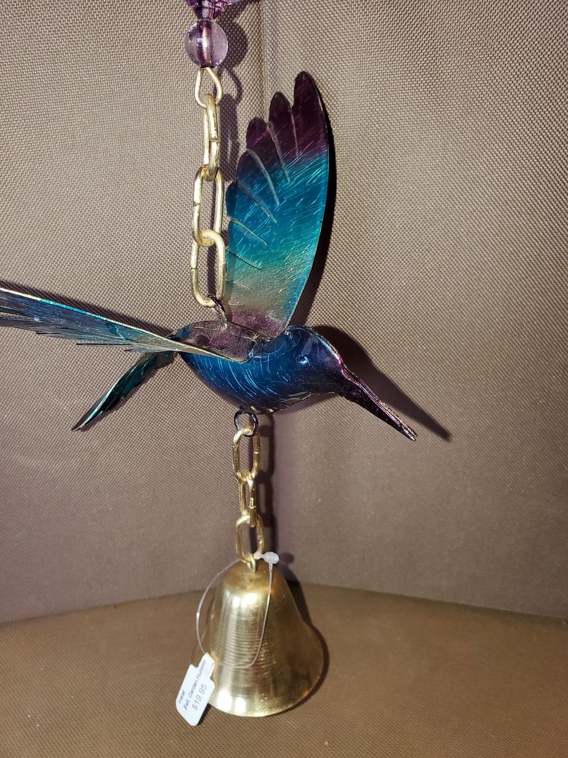 Bell, Garden Hummingbird metal