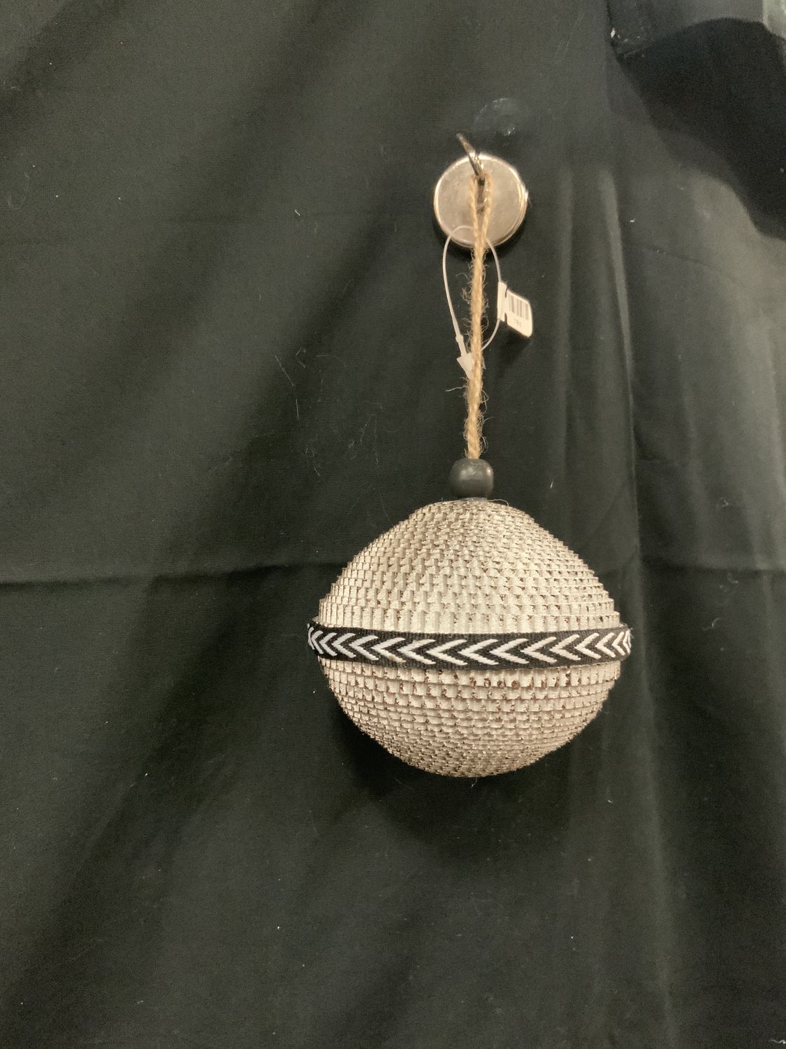 Ornament, Metallic Cardboard Silver