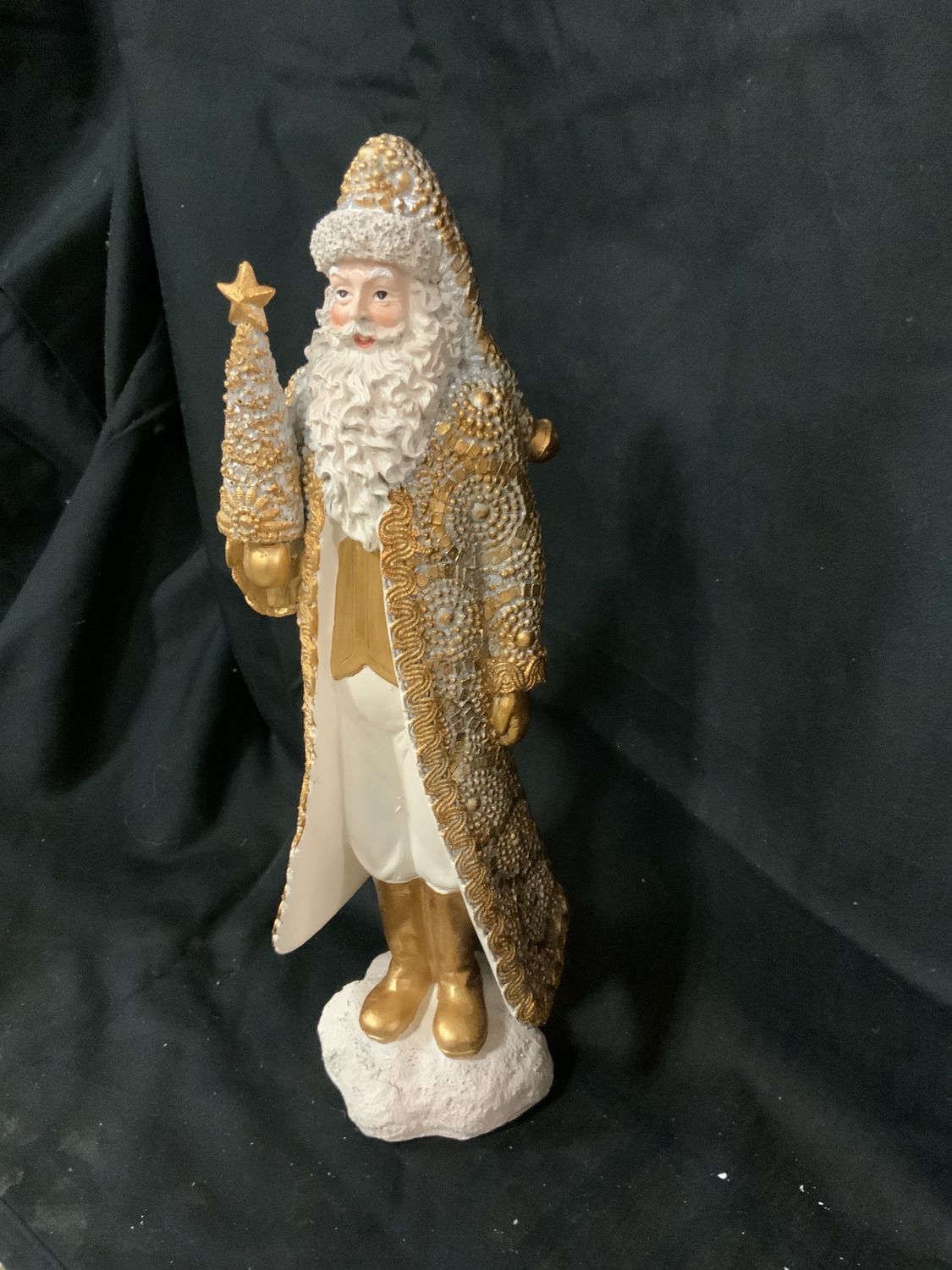 Santa, Diamond Opulent 13" Ivory