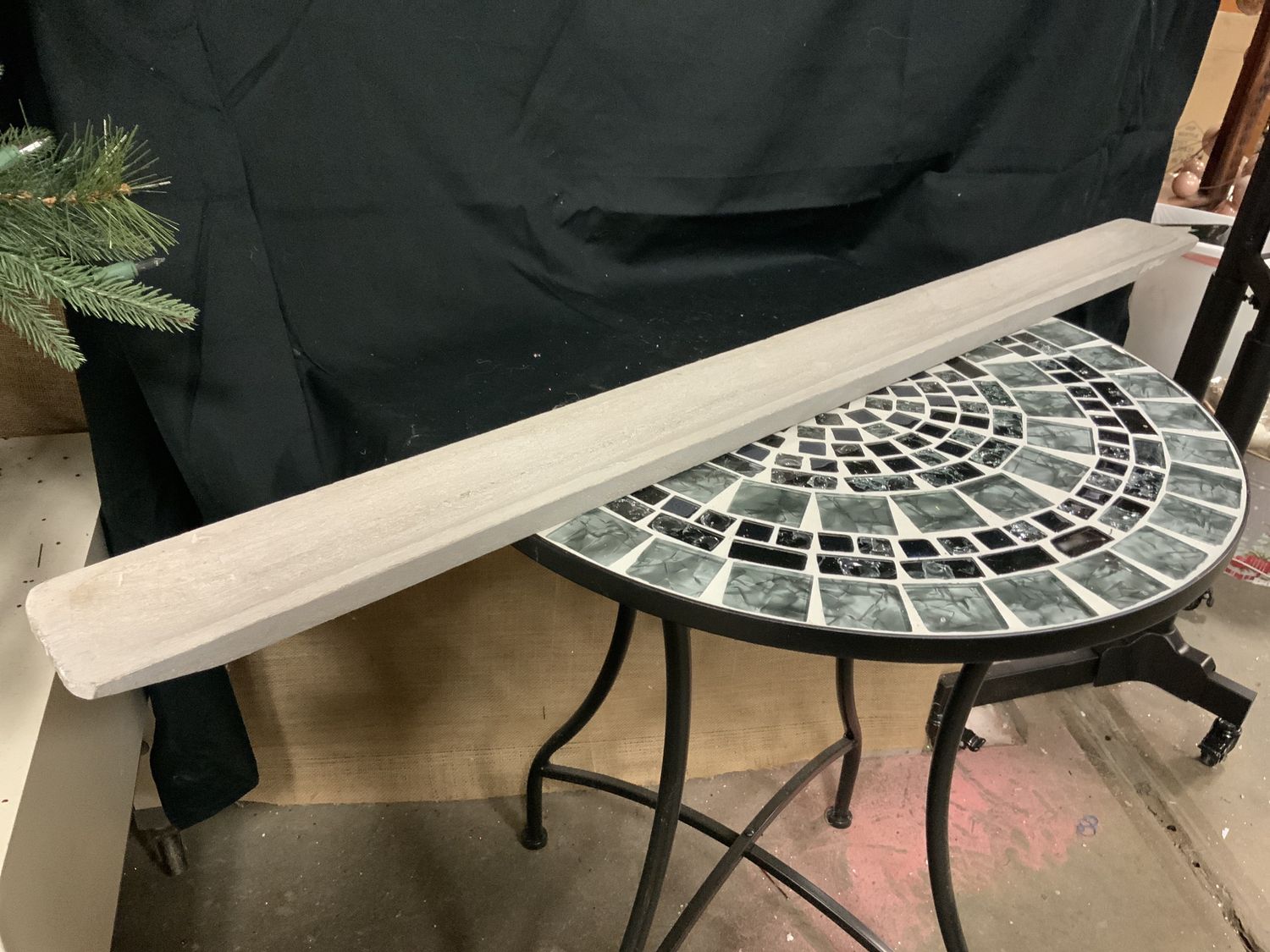 Tray, Paulownia Grey 44" wood