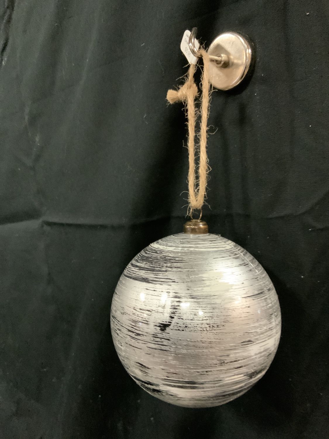 Ornament, Marblized pewter