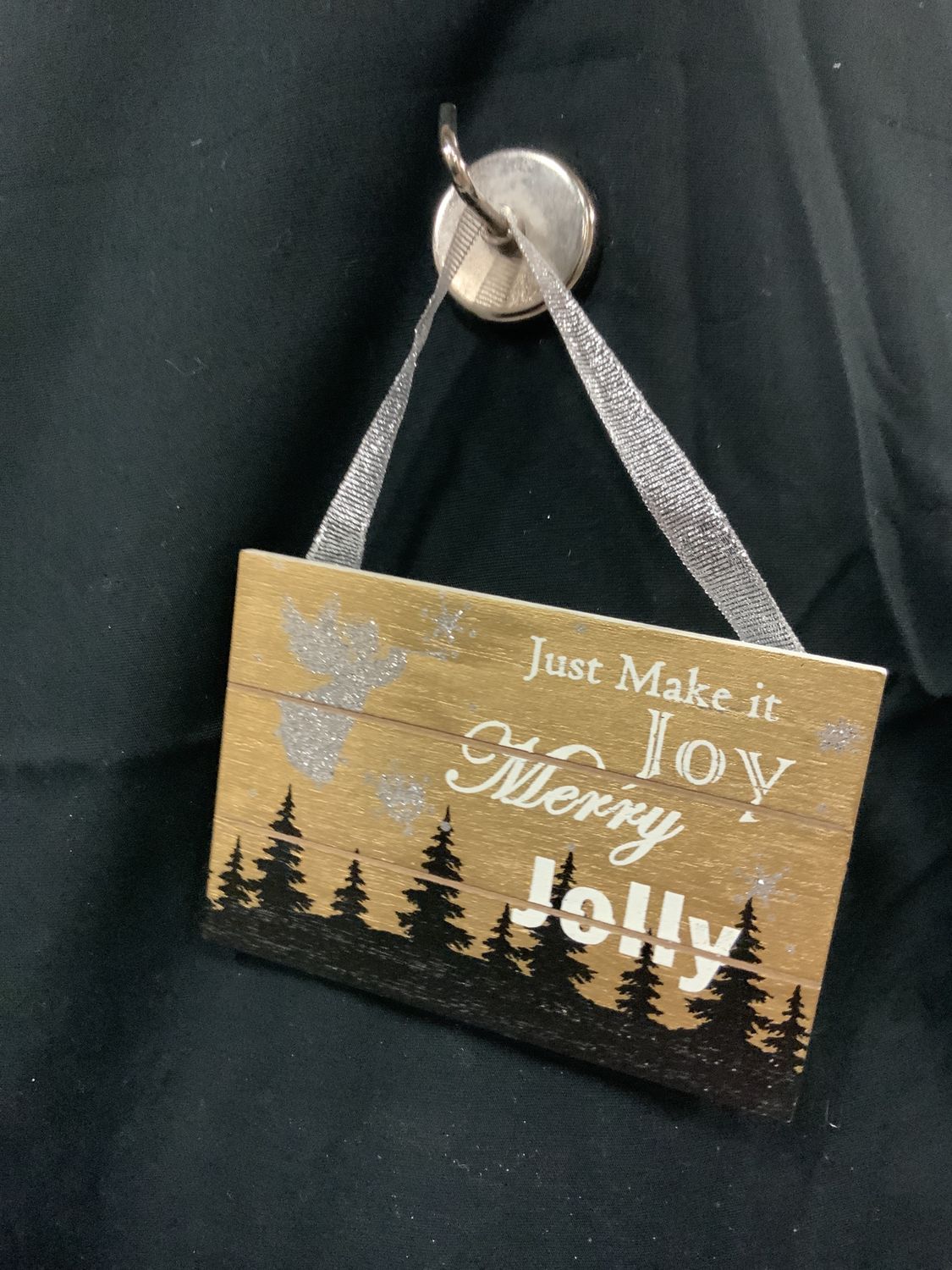 Ornament, Winter Wood gold/blk