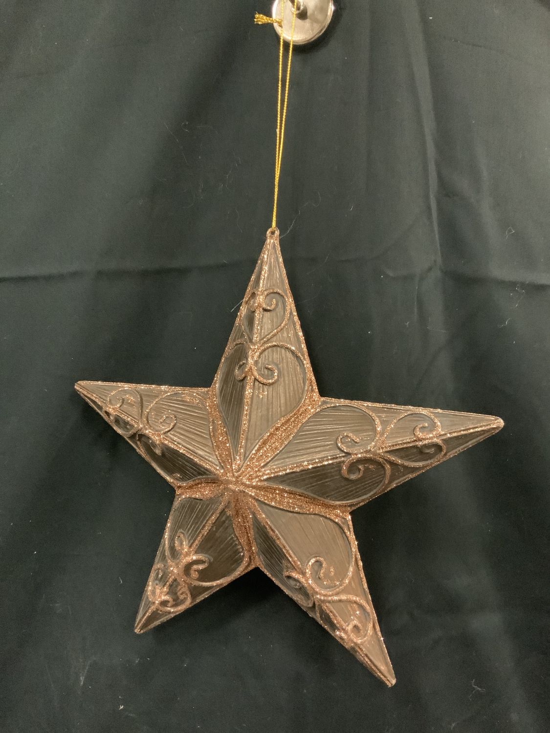 Ornament, Rosy/Mocha 9" Star