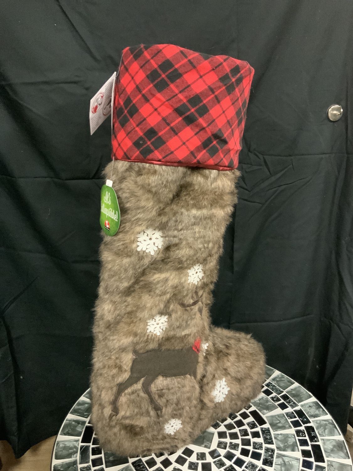 Standing Stocking, LED Star-Buc 30" LED Star
