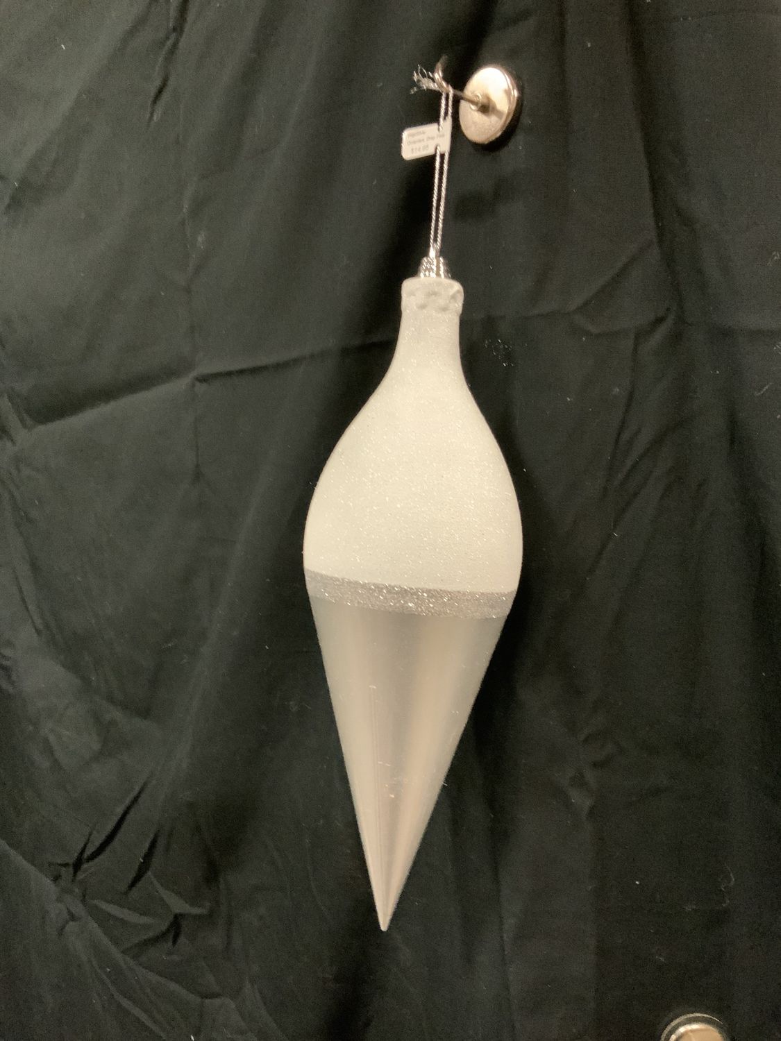 Ornament, Drop Finial Wgt/Silver