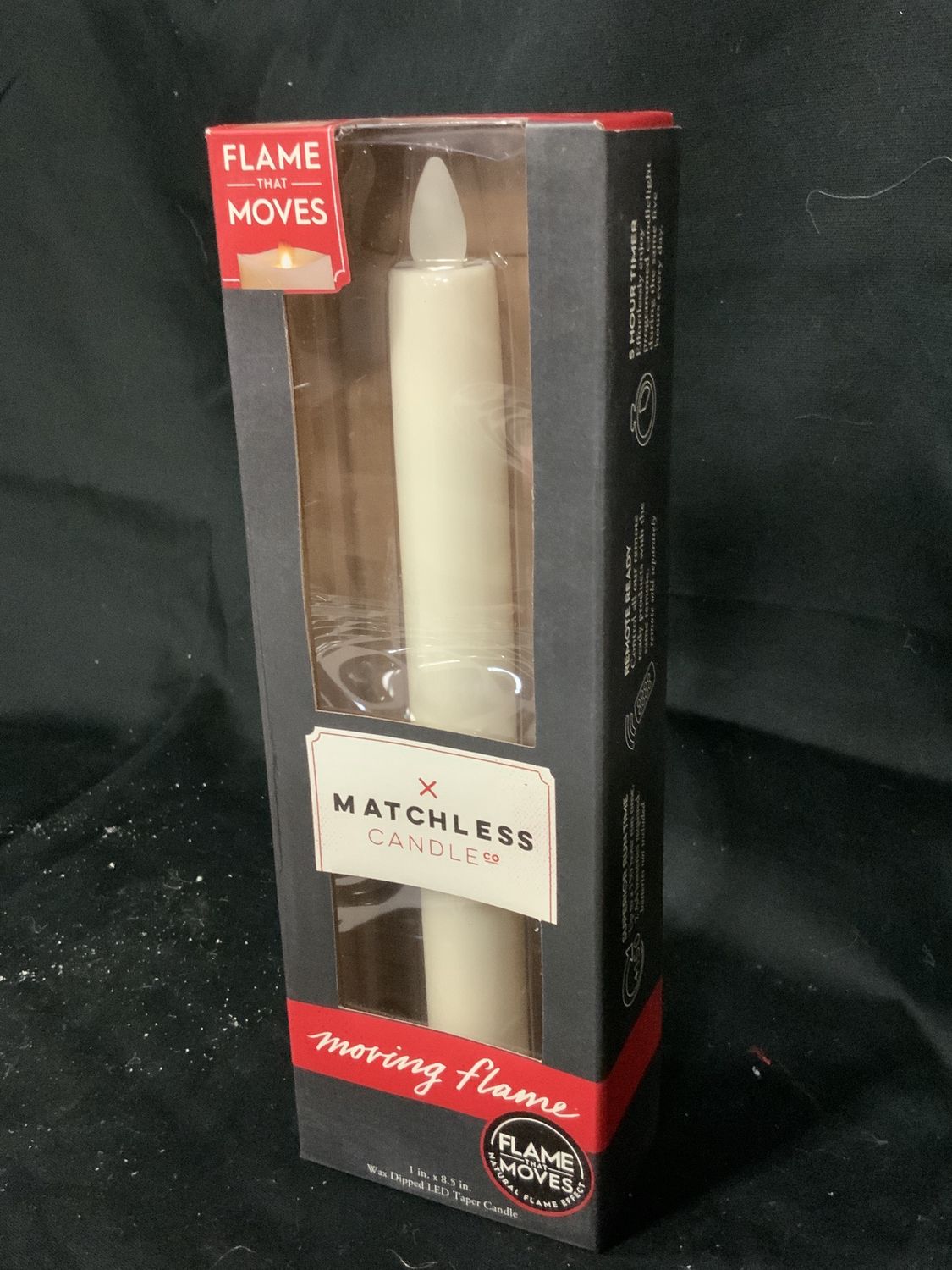 Candles, Ivory Moving Flame Tapers