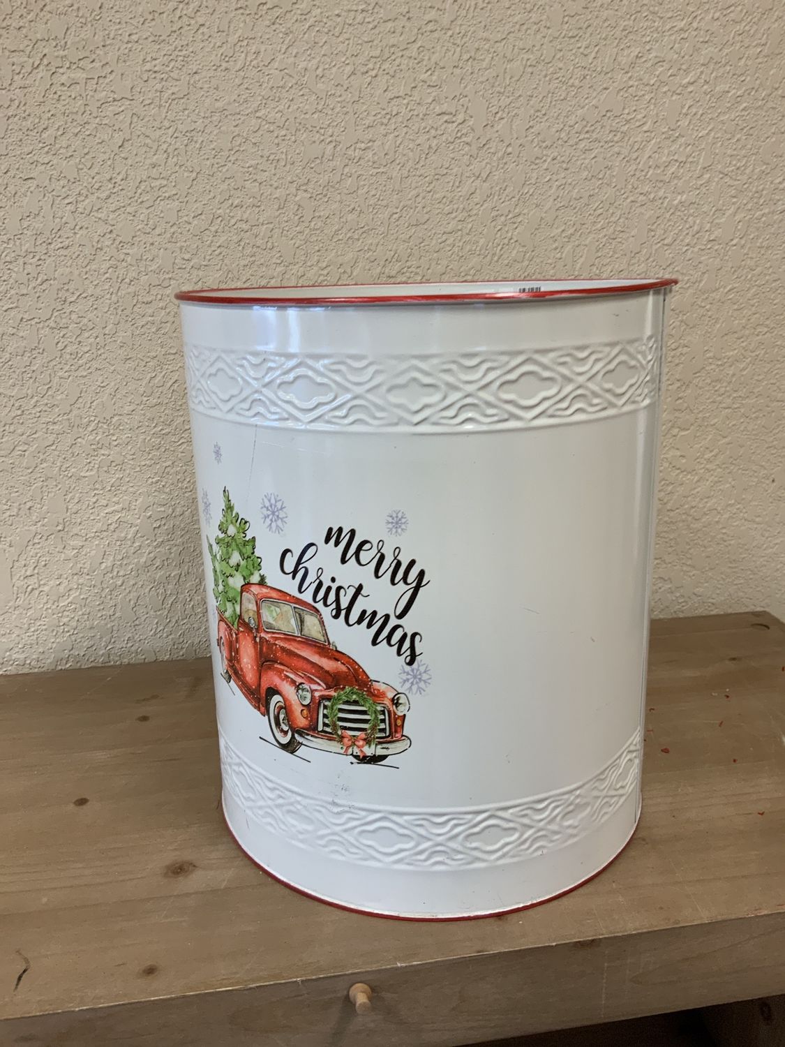 Bucket, Farmhouse Xmas 3 Asst r/w